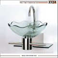 Bathroom Glass Basin/Bathroom Sink Porcelain Sinks/Clear Tempered Glass Basins for Bathrooms (TB052)